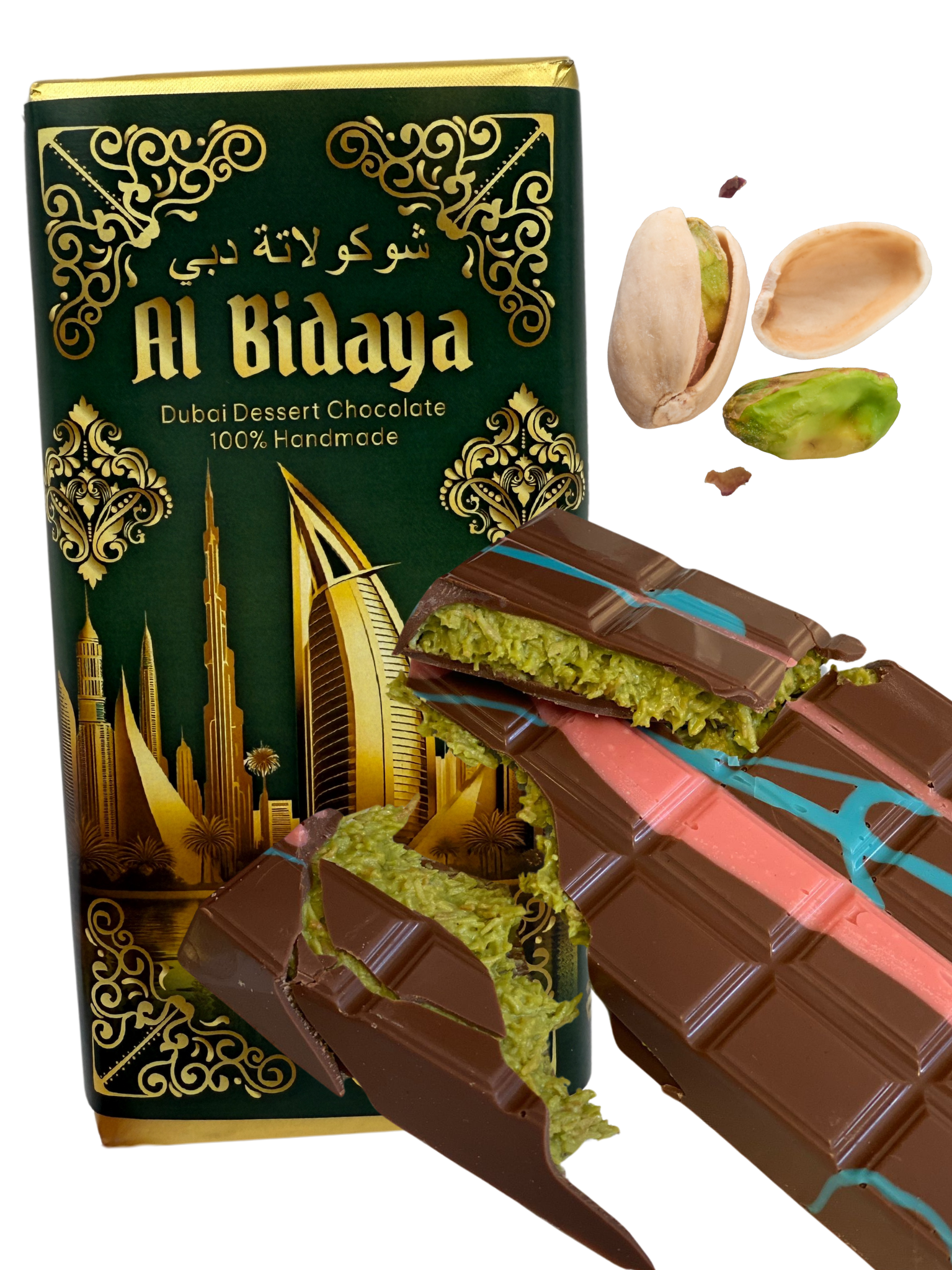 Al Bidaya - Schokolade nach Dubai Art 200 g (Handgemacht)