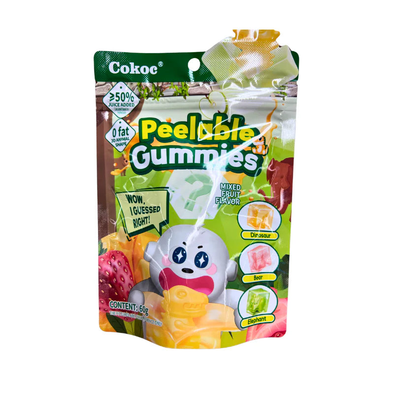 Cokoc - Peelable Gummies Surprise Figures Mixed Fruit Flavor 60 g