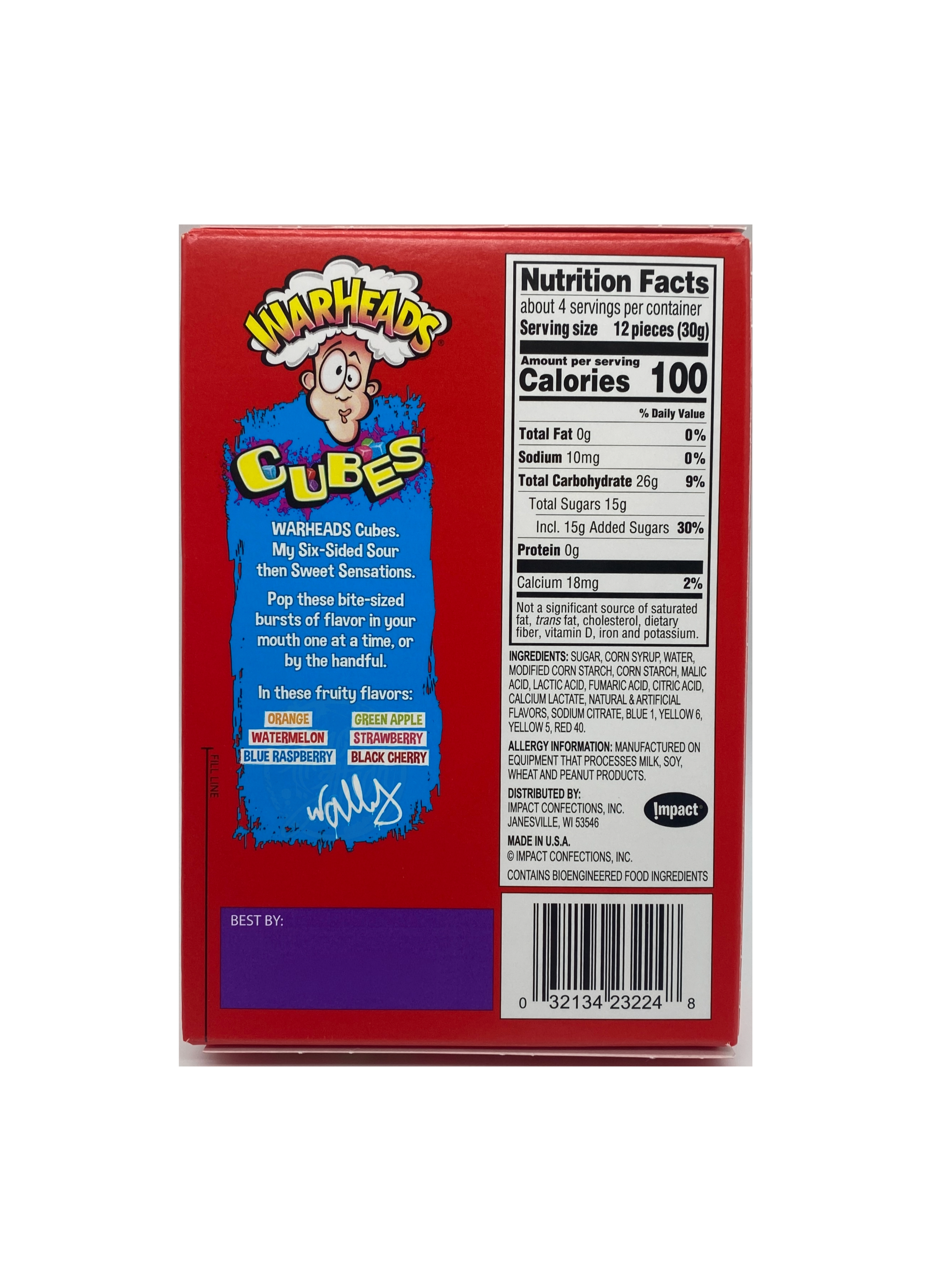 Warheads - Cubes Sour, Sweet & Fruity 113 g