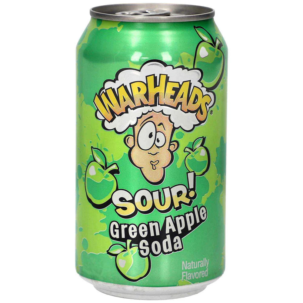 Warheads - Sour! Green Apple Soda 330ml
